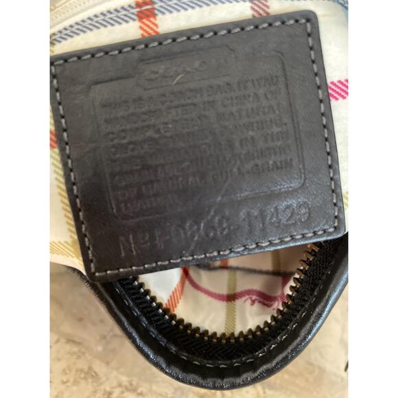 Vtg Coach Bleecker black Leather Slim Small mini duffle Shoulder Bag 11429 - Picture 9 of 9